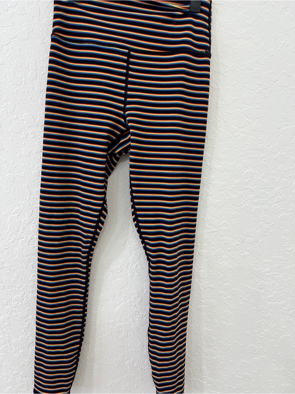 🌈 Spiritual Gangster Essential Rainbow Stripe Leggings
